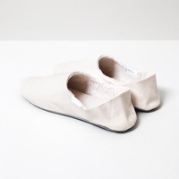 ABE Canvas Home Shoes, Wool Lined, Natural